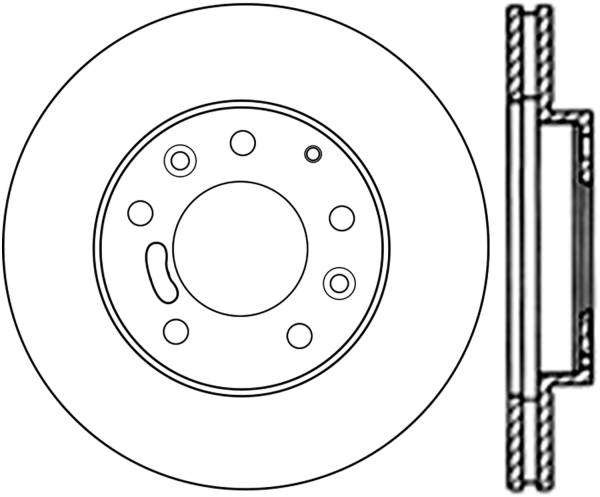 Stoptech - StopTech Sport Slotted Cryo Brake Rotor Front Left 126.45045CSL