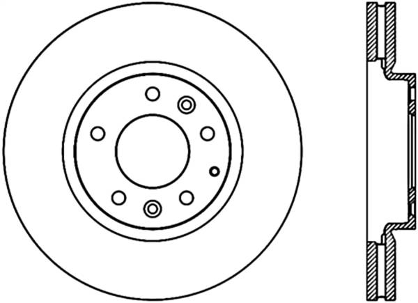 Stoptech - StopTech Sport Slotted Cryo Brake Rotor Front Left 126.45076CSL