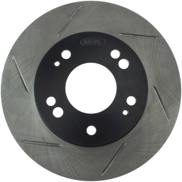 Stoptech - StopTech Power Slot 4/89-00 Mitsubishi Eclipse GST / 2/98-01 Galant 4 cyl Slotted Right Front Rotor - 126.46042SR