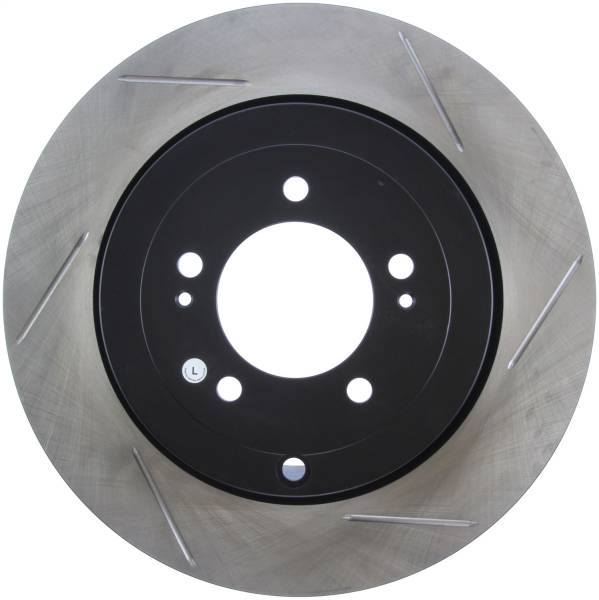 Stoptech - StopTech Power Slot 08-09 Evo 10 Slotted Left Rear Rotor - 126.46075SL