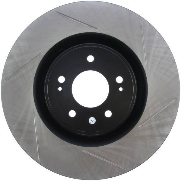 Stoptech - StopTech Power Slot 08-09 Evo 10 Slotted Left Front Rotor - 126.46076SL