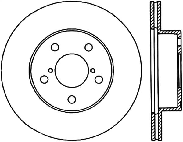 Stoptech - StopTech Sport Slotted Cryo Brake Rotor Front Left 126.47014CSL