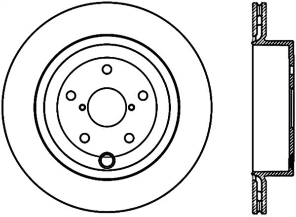 Stoptech - StopTech 08-16 Subaru Impreza WRX STI Left Rear Slotted Cyro Brake Rotor - 126.47030CSL