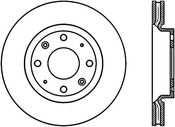 Stoptech - StopTech Sport Slotted Cryo Brake Rotor Front Right 126.50012CSR