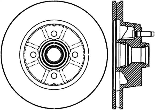 Stoptech - StopTech Sport Slotted Cryo Brake Rotor Front Right 126.61054CSR