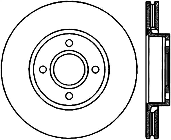 Stoptech - StopTech Sport Slotted Cryo Brake Rotor Front Left 126.61056CSL