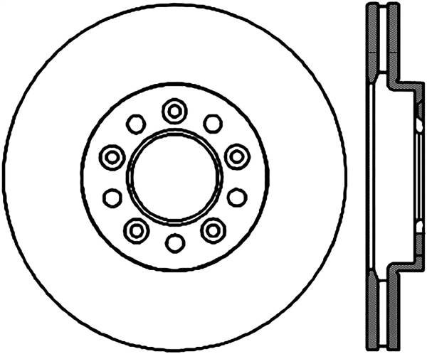 Stoptech - StopTech Sport Slotted Cryo Brake Rotor Front Right 126.61057CSR