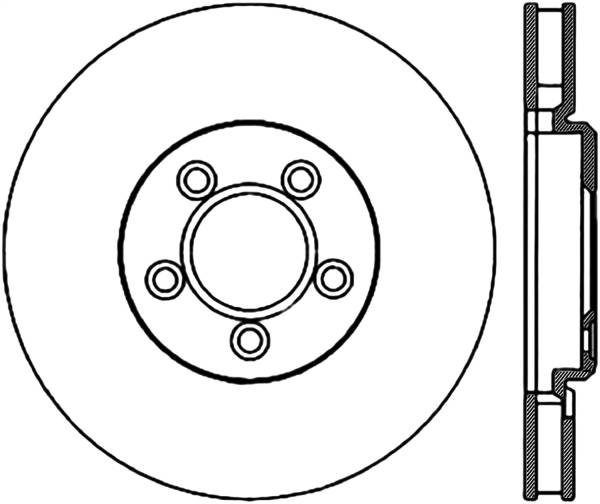 Stoptech - StopTech Sport Slotted Cryo Brake Rotor; Front Right
