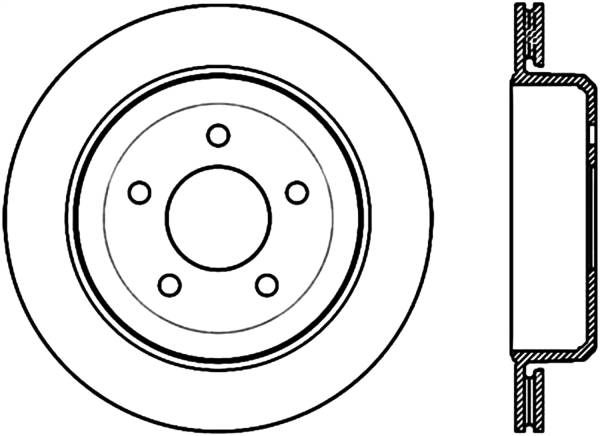 Stoptech - StopTech Sport Slotted Cryo Brake Rotor Rear Right 126.61073CSR