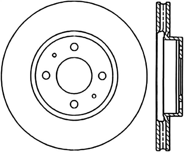 Stoptech - StopTech Sport Slotted Cryo Brake Rotor Front Right 126.61093CSR