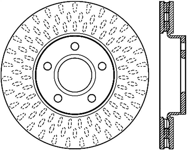 Stoptech - StopTech Slotted Sport Brake Rotor - 126.61100SR