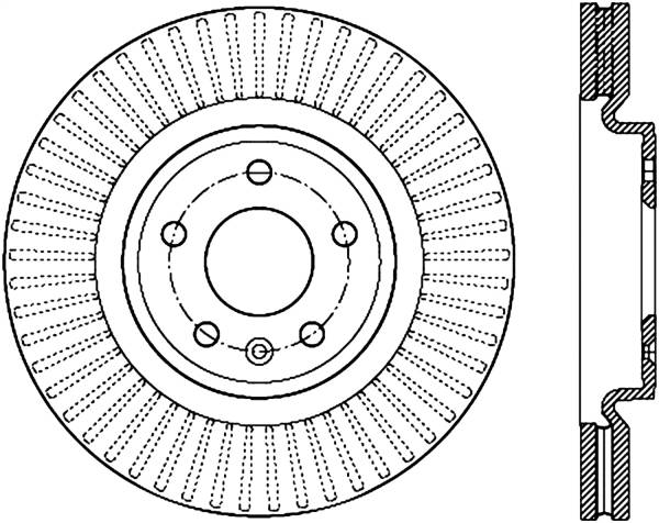 Stoptech - StopTech Sport Slotted Cryo Brake Rotor Front Right 126.61102CSR