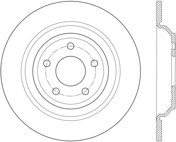 Stoptech - StopTech Sport Slotted Cryo Brake Rotor Rear Right 126.61123CSR