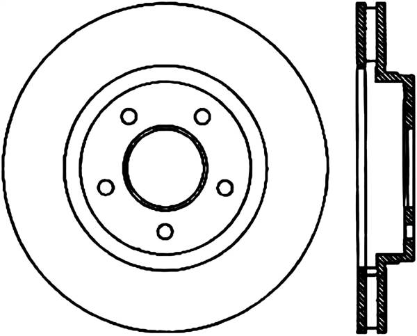 Stoptech - StopTech Sport Slotted Brake Rotor Rear Right 126.62067SR