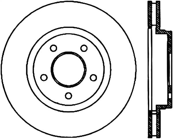 Stoptech - StopTech Sport Slotted Cryo Brake Rotor Front Right 126.62068CSR