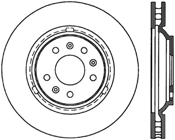 Stoptech - StopTech Sport Slotted Cryo Brake Rotor Front Left 126.62084CSL