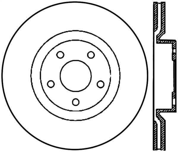 Stoptech - StopTech Sport Slotted Cryo Brake Rotor Front Right 126.62086CSR