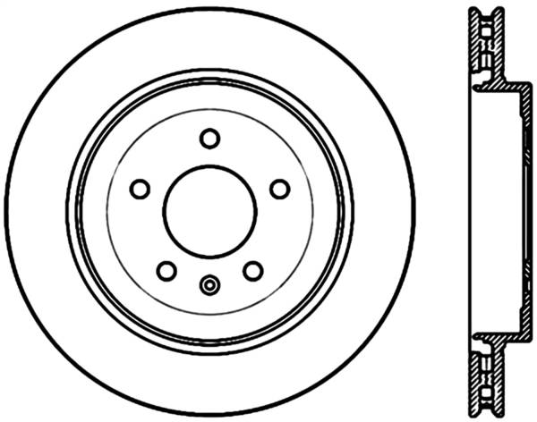 Stoptech - StopTech Sport Slotted Cryo Brake Rotor Rear Right 126.62088CSR