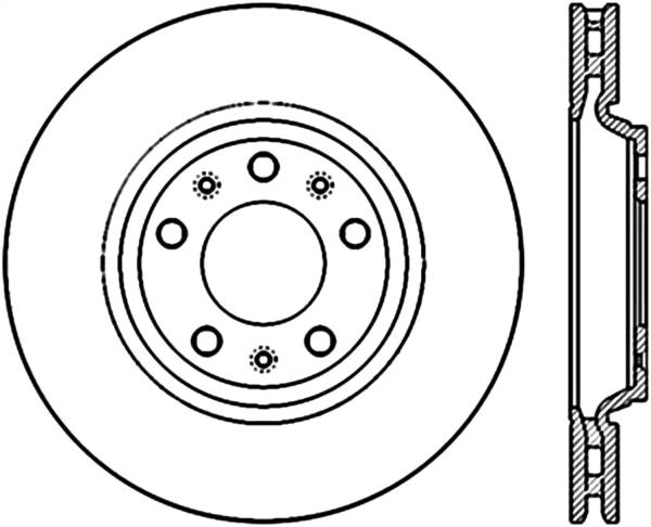 Stoptech - StopTech Sport Slotted Cryo Brake Rotor Front Right 126.62093CSR