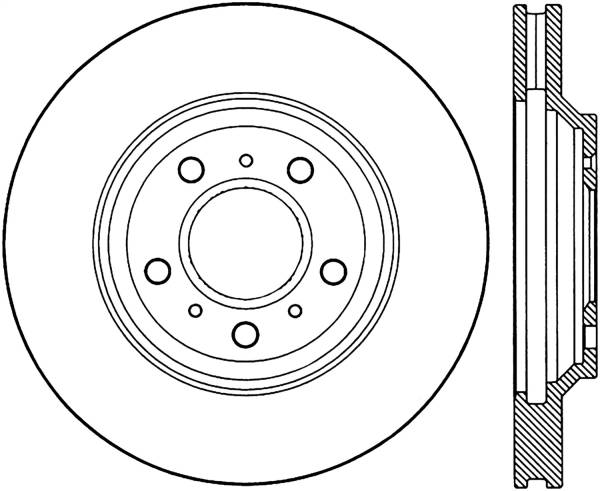 Stoptech - StopTech Sport Slotted Cryo Brake Rotor Front Left 126.62098CSL