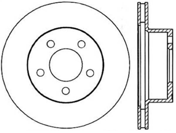 Stoptech - StopTech Sport Slotted Cryo Brake Rotor Front Right 126.63003CSR