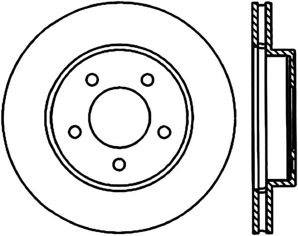 Stoptech - StopTech Sport Slotted Cryo Brake Rotor Front Left 126.63034CSL