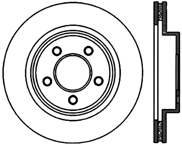 Stoptech - StopTech Sport Slotted Cryo Brake Rotor Front Left 126.63045CSL