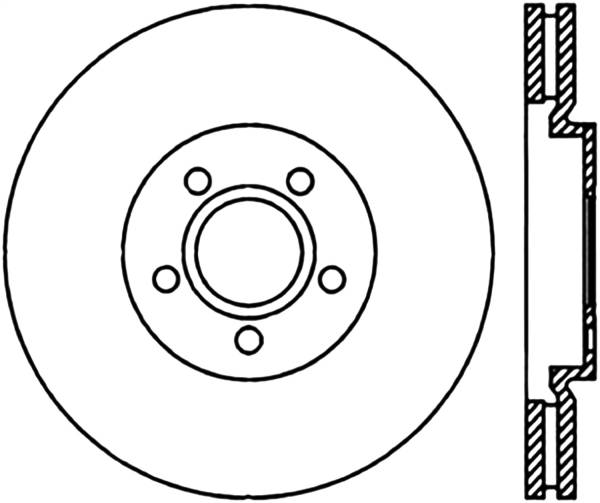 Stoptech - StopTech Sport Slotted Cryo Brake Rotor Front Right 126.63053CSR