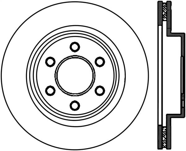 Stoptech - StopTech Sport Slotted Cryo Brake Rotor Front Left 126.63055CSL