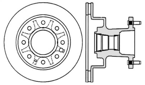 Stoptech - StopTech Sport Slotted Brake Rotor Front Left 126.65044SL