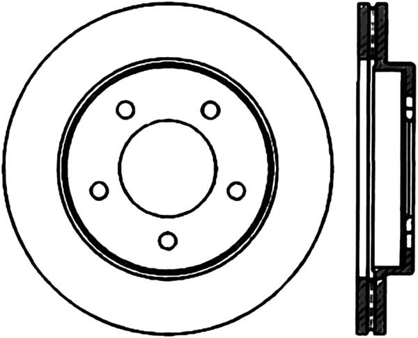 Stoptech - StopTech Sport Slotted Cryo Brake Rotor Front Left 126.65057CSL