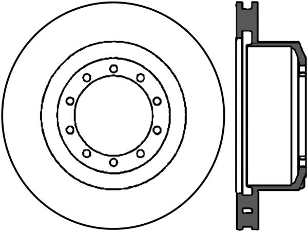 Stoptech - StopTech Sport Slotted Cryo Brake Rotor Front and Rear Left 126.65069CSL