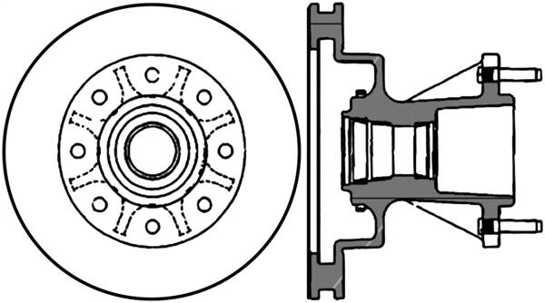 Stoptech - StopTech Sport Slotted Cryo Brake Rotor Front Right 126.65074CSR