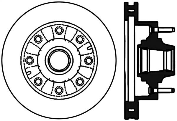 Stoptech - StopTech Sport Slotted Cryo Brake Rotor Front Left 126.65104CSL