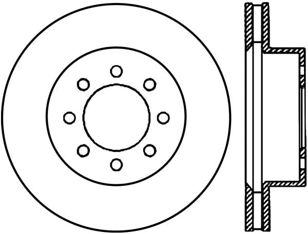 Stoptech - StopTech Sport Slotted Cryo Brake Rotor Front Left 126.65110CSL