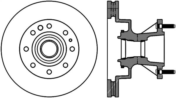 Stoptech - StopTech Sport Slotted Cryo Brake Rotor Front Left 126.65126CSL