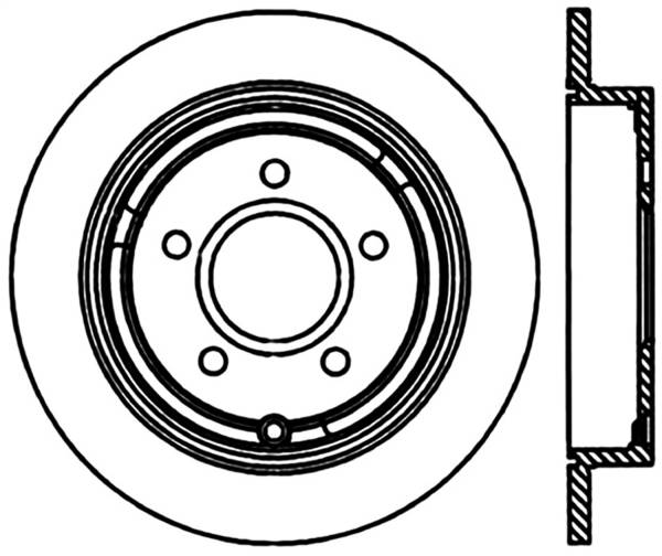 Stoptech - StopTech Sport Slotted Cryo Brake Rotor Rear Left 126.66048CSL