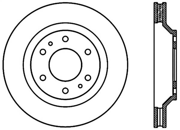 Stoptech - StopTech Sport Slotted Cryo Brake Rotor Front Right 126.66051CSR