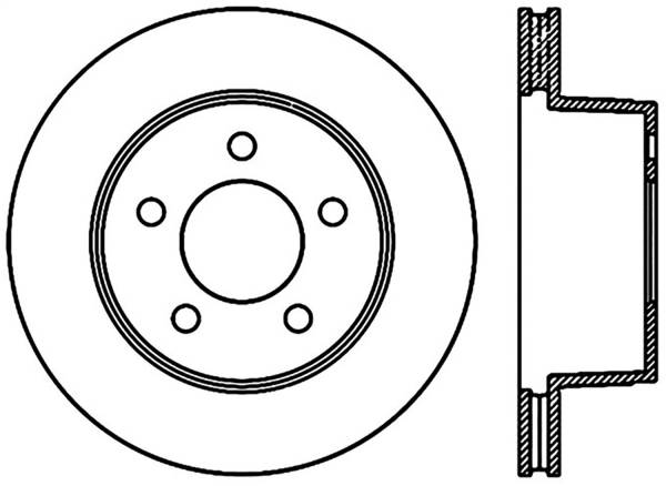 Stoptech - StopTech Sport Slotted Cryo Brake Rotor Front Left 126.67022CSL