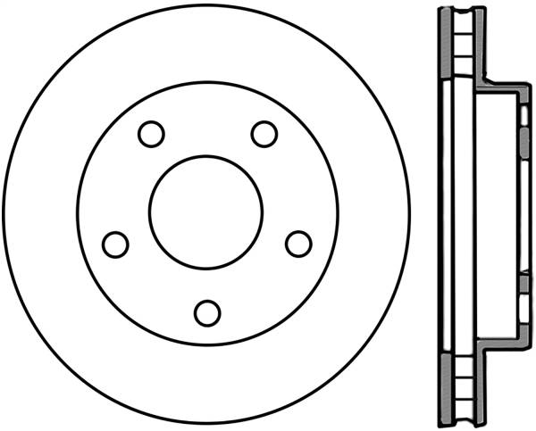Stoptech - StopTech Sport Slotted Cryo Brake Rotor Front Right 126.67029CSR