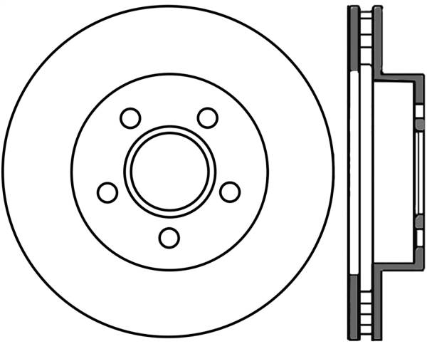 Stoptech - StopTech Sport Slotted Cryo Brake Rotor Front Right 126.67052CSR