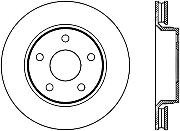 Stoptech - StopTech Sport Slot 07-17 Jeep Wrangler Slotted Left Front CRYO Rotor - 126.67068CSL