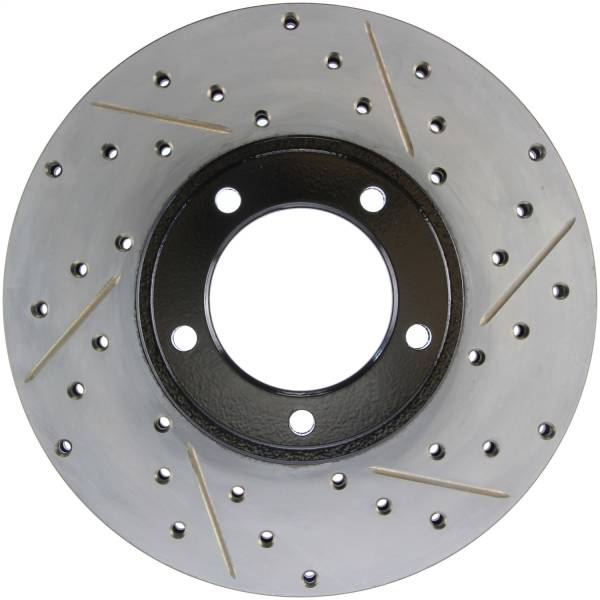 Stoptech - StopTech Sport Drilled/Slotted Brake Rotor; Front Left