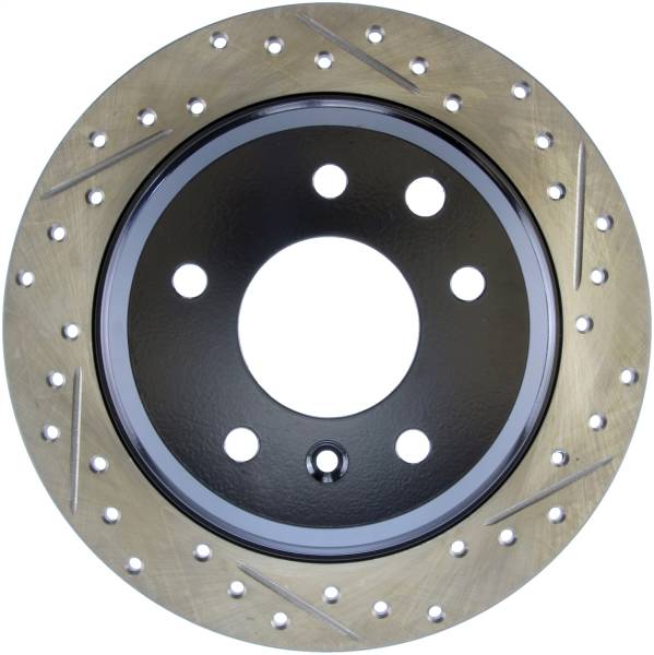 Stoptech - StopTech Sport Drilled/Slotted Brake Rotor; Rear Left