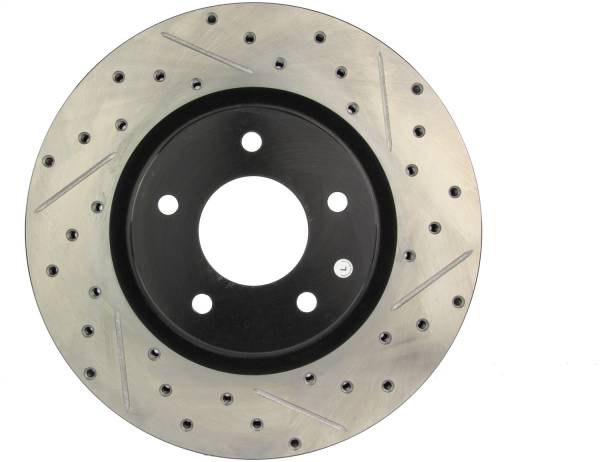 Stoptech - StopTech Sport Drilled/Slotted Brake Rotor; Front Left