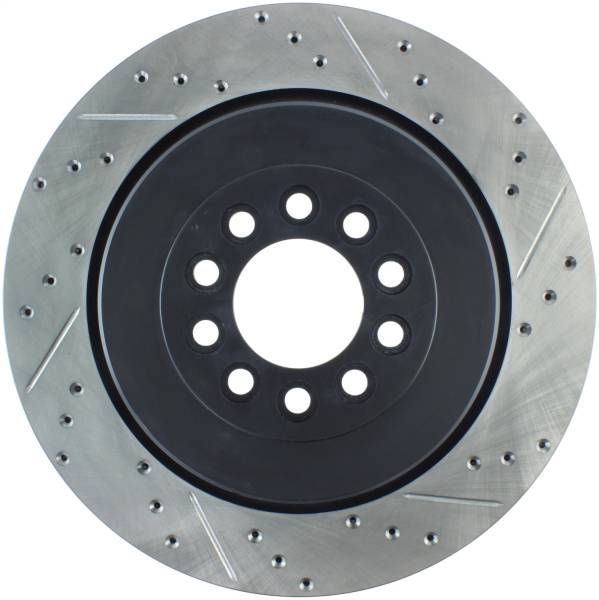 Stoptech - StopTech Sport Drilled/Slotted Brake Rotor; Front Right