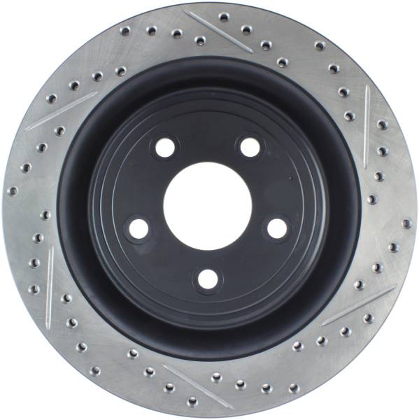 Stoptech - StopTech Sport Drilled/Slotted Brake Rotor; Rear Left