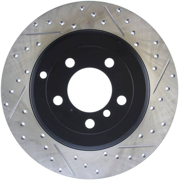 Stoptech - StopTech Sport Drilled/Slotted Brake Rotor; Rear Left