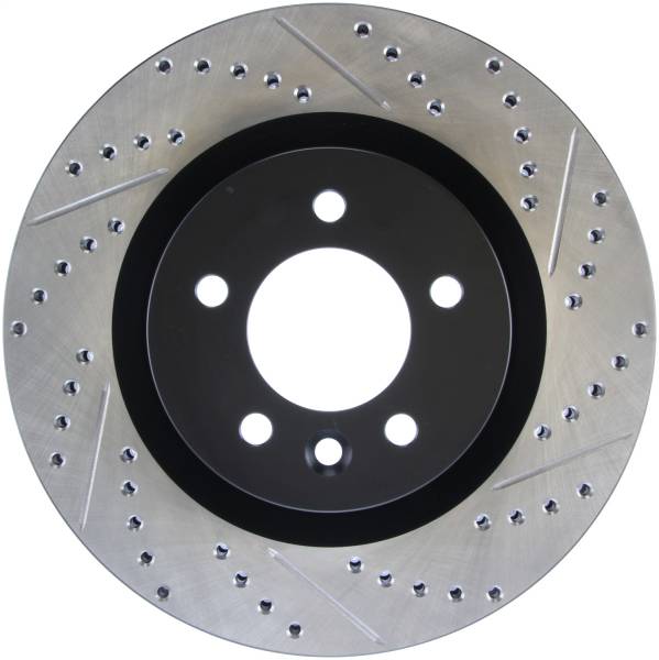 Stoptech - StopTech Sport Drilled/Slotted Brake Rotor; Front Left