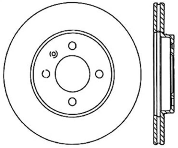 Stoptech - StopTech Sport Cryo Drilled/Slotted Brake Rotor; Front Left